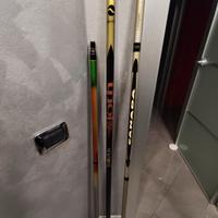 3 canne fisse con bardarina  5/6/7/