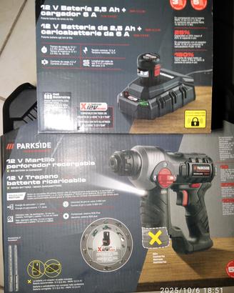 Parkside trapano battente 12v.  