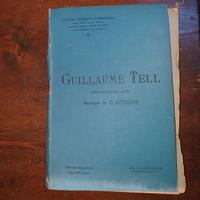 Libro Guillaume Tell con spartiti musical vintage 