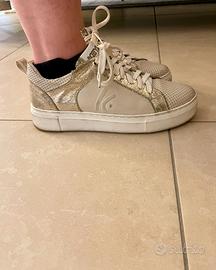 Sneakers originali KEYS in pelle beige 38