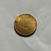 Moneta Marengo d’oro regno d’Italia 1862