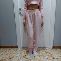 Trittico completo fitness rosa cipria oro. 