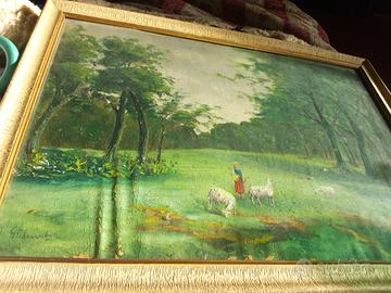 quadro olio su tavola