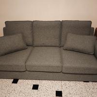 Divano 3 posti in tessuto sfoderabile come nuovo