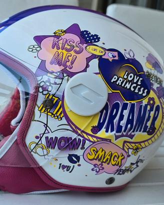 casco young CGM  205G MAGIC COMICS fucsia, tg. YXL