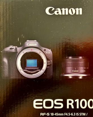 CANON EOS R100 + Zoom 18-45mm + BORSA