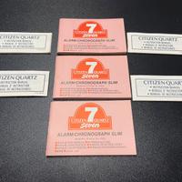 Set orologi citizen manuale d’istruzioni garanzia