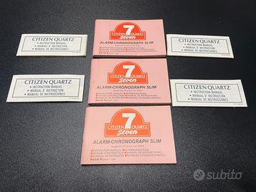 Set orologi citizen manuale d’istruzioni garanzia