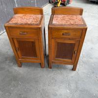 Comodini con piano in marmo