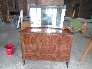 comò con specchio anni 50 vintage 