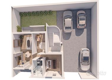 Nuovo Trivano con Giardino Privato