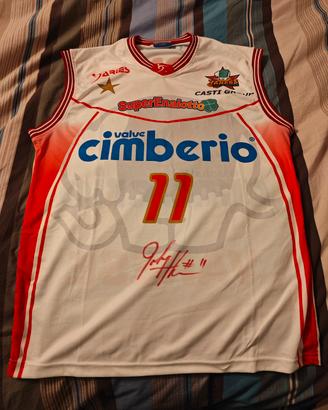 Maglia Pallacanestro Varese 2010-11 Thomas firmata