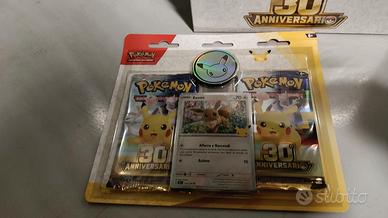 Pokemon 30° anniversario Blister 2 buste box 12pz - Collezionismo In ...