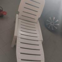 lettino da giardino regolabile pieghevole