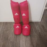 PARATIBIA E PIEDE ADIDAS ROSSO - WKF - MISURA S