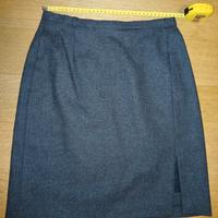 Gonna di sartoria tg 44 colore grigio 