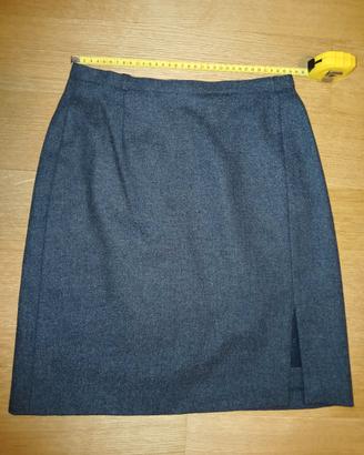 Gonna di sartoria tg 44 colore grigio 
