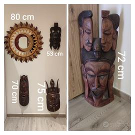 stile etnico statue, quadri e specchi 