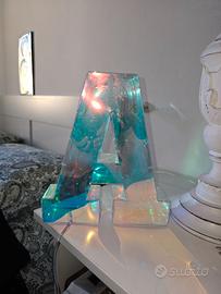 Lettere luminose con ricarica usb