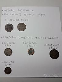 Lotto 6 monete Impero Austriaco
