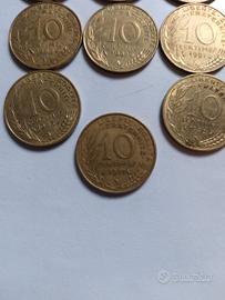 lotto 90 monete Francia Marianne 