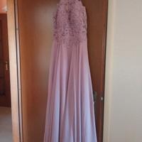 abito cerimonia rosa antico tg S 