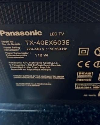 TV Panasonic 40 pollici
