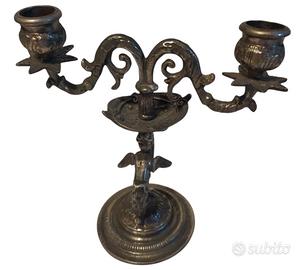 Porta candela in metallo