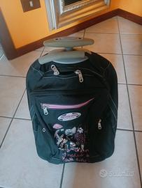 Zaino trolley con rotelle per la scuola 