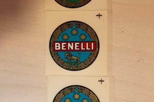 3 Adesivi decals BENELLI vintage