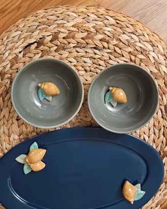Maisons du Monde - Raffinato set da tavola ciotole