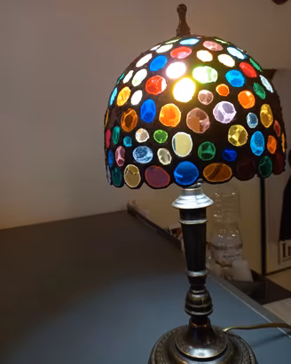 Lampada vetro piombato liberty