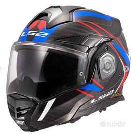 Casco modulare LS2 X Carbon Taglia M con interfono