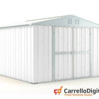 Box struttura lamiera Acciaio 327x307cm bianco