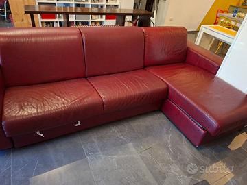 Divano Letto con chaise longue contenitore