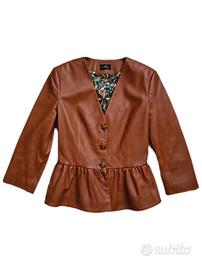 Giacca Elisabetta Franchi Pelle NUOVA IT 42