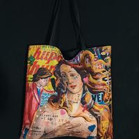 tote bag in tessuto stampato 