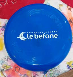 Frisbee blu promozionale Le Befane Rimini
