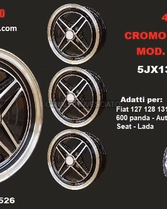 Cromodora TGA NERI 5X13 et20 4x98 Autobianchi FIAT