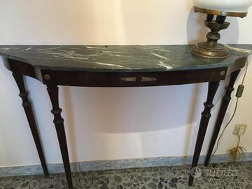 Console mogano e marmo