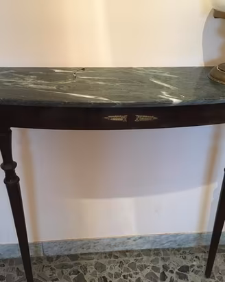 Console mogano e marmo