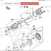 Coperchio filtro olio Kawasaki KLR 600 110121757