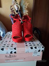 scarpe rosse n 37,nuove