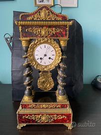 Orologio Stile "Portico" a Pendolo Francia XIX Sec