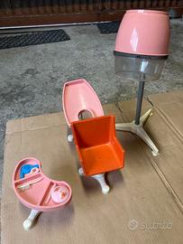 Set parrucchiera per bambole anni '70