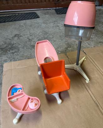 Set parrucchiera per bambole anni '70
