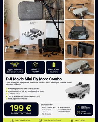 Drone Dji mavic mini fly More combo