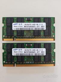 Sodimm Samsung 4GB (2x2GB) PC2-6400S DDR2-800 1,8V