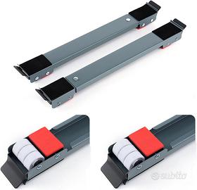 Base lavatrice/asciugatrice con freno e ruote