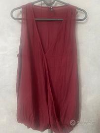 Canotta rossa elegante